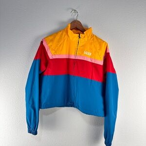 Vans Rainbow Cropped‎ Windbreaker Sz S
